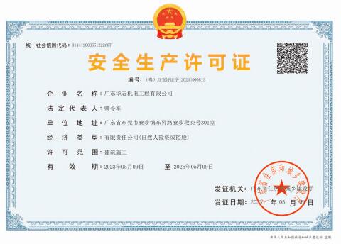 安全生產許可證